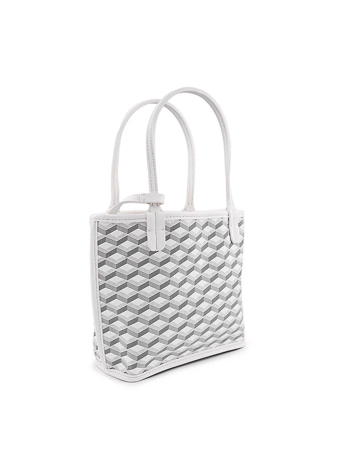 Cuple Women’s Patterned Shoulder Tote Bag with Mini Pouch
